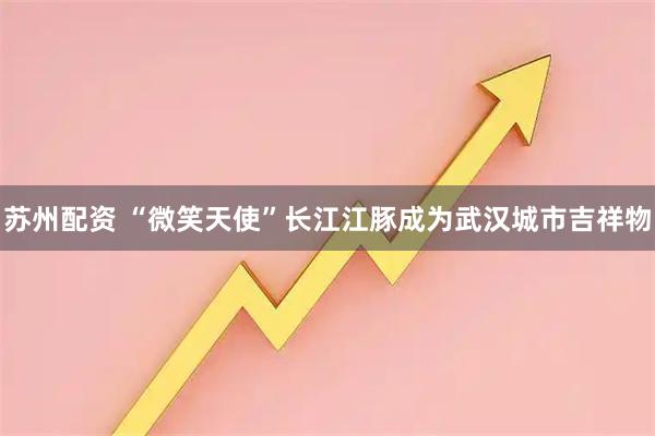 苏州配资 “微笑天使”长江江豚成为武汉城市吉祥物