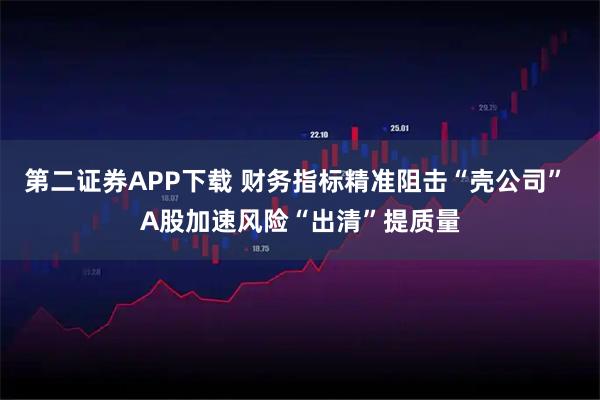 第二证券APP下载 财务指标精准阻击“壳公司” A股加速风险“出清”提质量